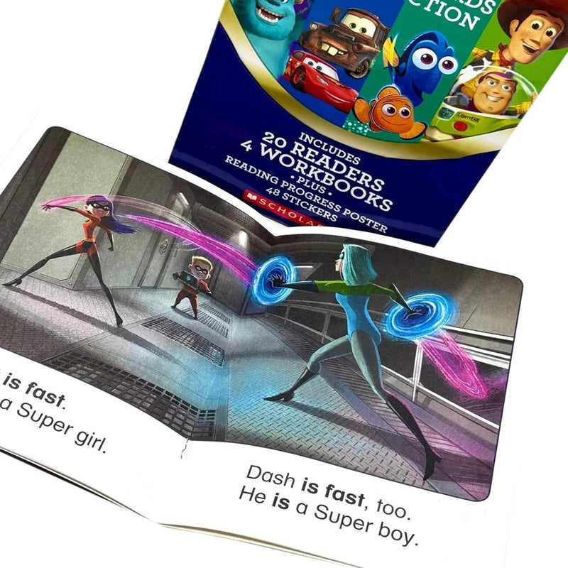 Pixar Phonics and Sight Words Collection (24 Book Set, Learning) by Scholastic - The Book Bundle