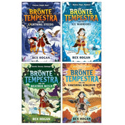 Four-book collection set of Bronte Tempestra series by Bex Hogan, featuring illustrated covers with magical scenes and characters.