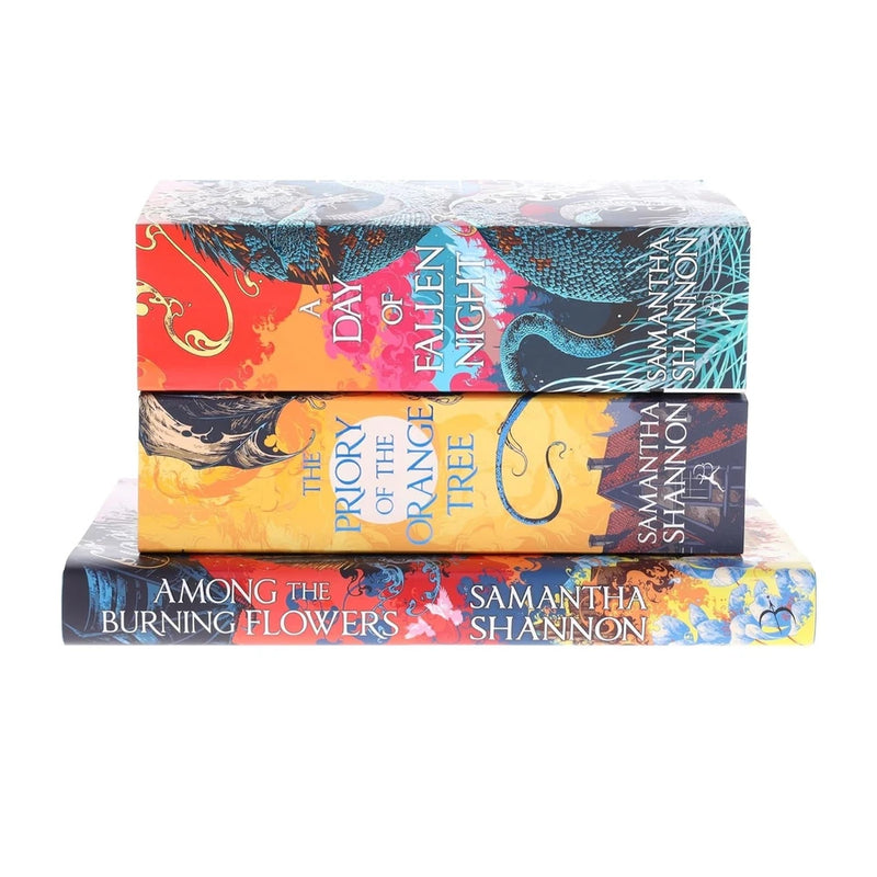 Roots of Chaos Series 3 Books Collection Set by Samantha Shannon(The Priory of the Orange Tree, A Day of Fallen Night  & Among the Burning Flowers(Hardback)) - The Book Bundle
