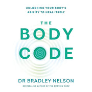 Vermilion set of three Dr. Bradley Nelson books: Emotion Code, Body Code, and Heart Code, with book covers and titles visible.