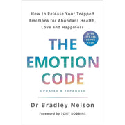 Vermilion collection of Dr Bradley Nelson's three books: Emotion Code, Body Code, and Heart Code, displayed with colorful covers.