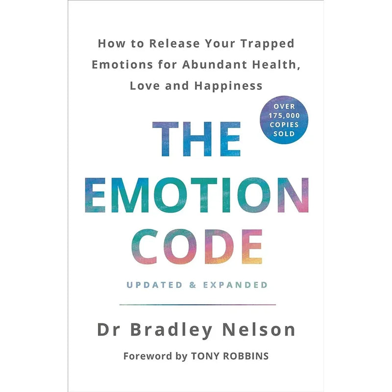 Vermilion collection of Dr Bradley Nelson's three books: Emotion Code, Body Code, and Heart Code, displayed with colorful covers.