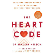 Vermilion set of three Dr. Bradley Nelson books: Emotion Code, Body Code, and Heart Code, with book covers displayed.