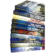 Set of 10 Canelo crime thriller books from the Craig Gillard series by Nick Louth, featuring colorful cover art and spine details.