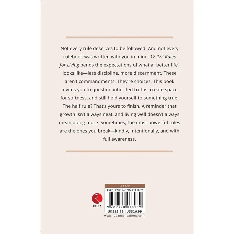 12 1/2 Rules For Living:Some Rules Are Meant To Be Broken Gently by Quentin Raye - The Book Bundle