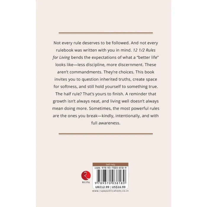 12 1/2 Rules For Living:Some Rules Are Meant To Be Broken Gently by Quentin Raye - The Book Bundle