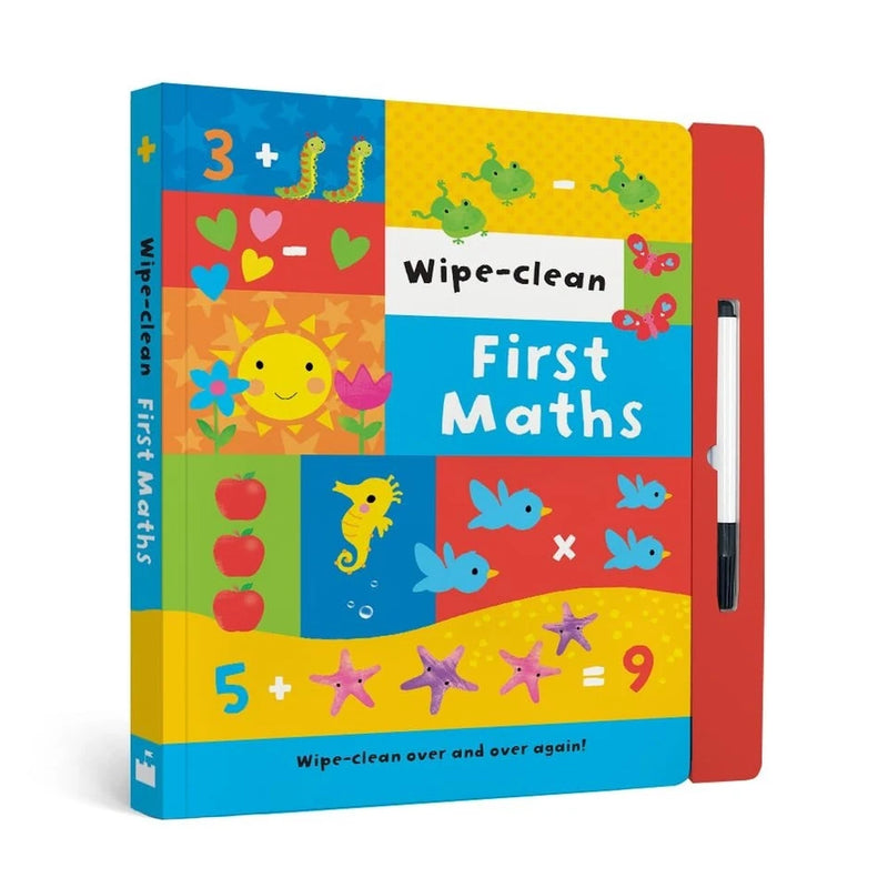 Sandcastle Books 2 Books Set First Maths, Times Tables Wipe Clean Board book - The Book Bundle