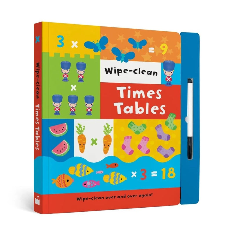 Sandcastle Books 2 Books Set First Maths, Times Tables Wipe Clean Board book - The Book Bundle