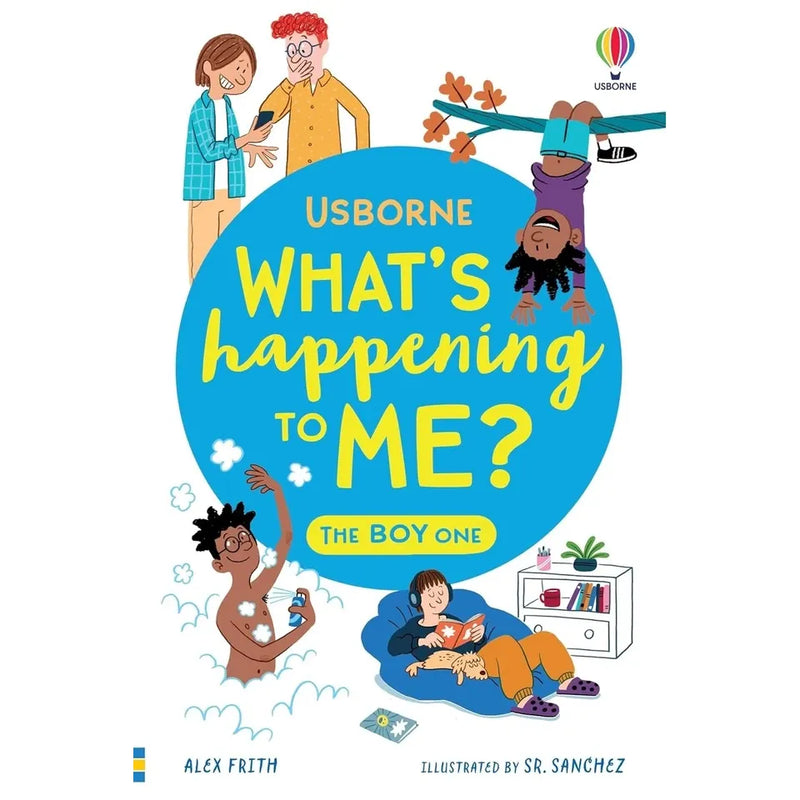Set of two Usborne non-fiction paperback books for girls and boys, with colorful covers about growing up and changes.