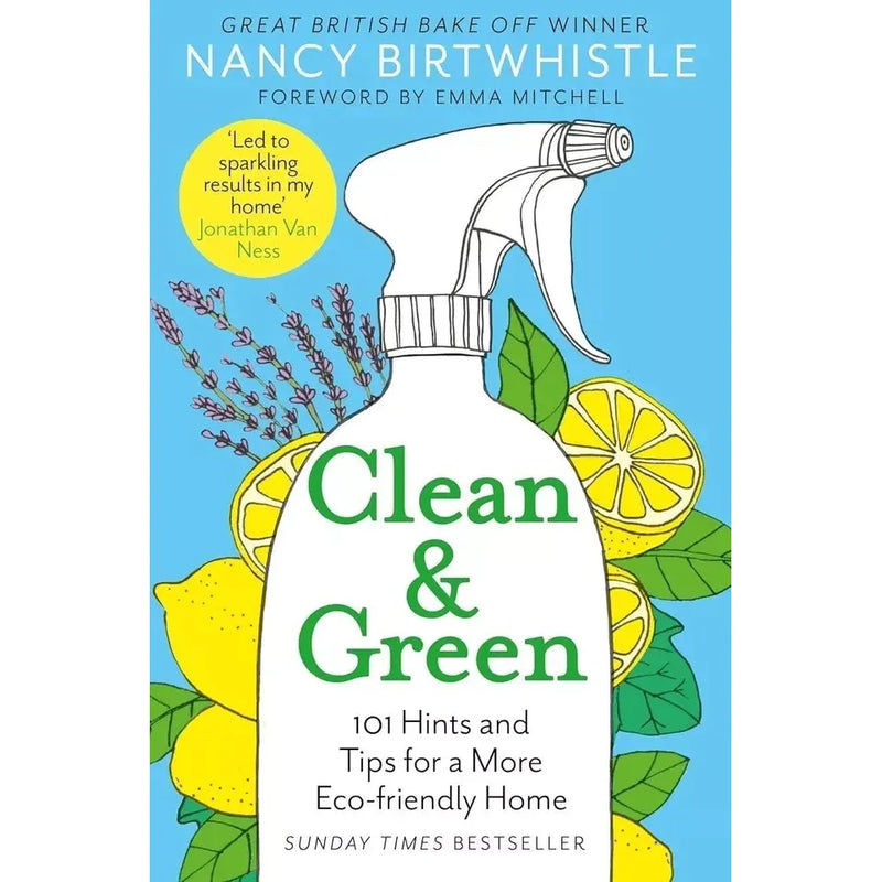 Nancy Birtwhistle 6-book collection set including Clean Magic, Clean & Green, and Green Living Made Easy, featuring colorful book covers.