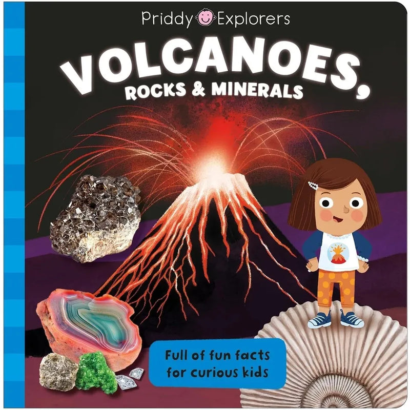 Priddy Explorers Series 8 Book Collection by Roger Priddy featuring space, sharks, dinosaurs, human body, bugs, volcanoes, and machines