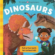 Priddy Explorers Series 8-book collection set by Roger Priddy featuring space, sharks, dinosaurs, human body, bugs, volcanoes, and more.