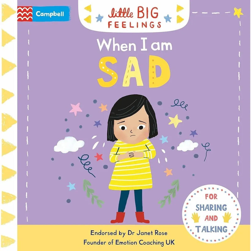 Campbell Little Big Feelings Series 8 children's books collection set showing colorful covers about emotions and kindness.