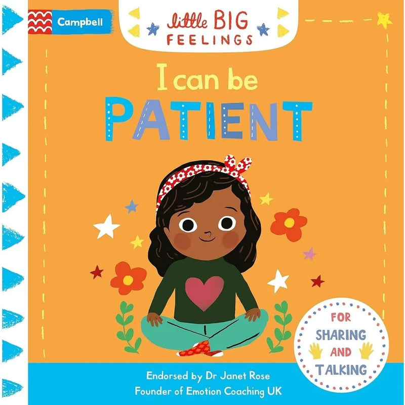 Campbell Little Big Feelings Series 8 children's books set by Campbell Books, featuring titles on emotions like kindness, worry, happiness, and anger.