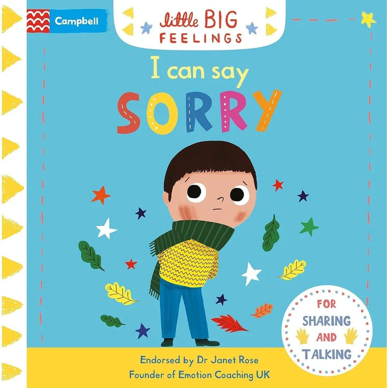 Campbell Little Big Feelings Series 8 children's books collection by Campbell Books, featuring titles about emotions and kindness.