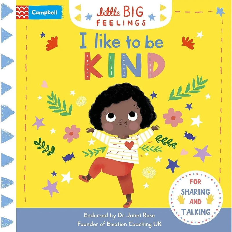Campbell Little Big Feelings Series 8 children's book collection by Campbell Books, featuring colorful covers on a shelf.
