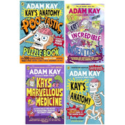 Adam Kay's 4 Books Collection Set (Kay's Anatomy ,Kay's Marvellous Medicine  & Kay’s Incredible Inventions &  Kay's Anatomy: The Poo-Tastic Puzzle Book) - The Book Bundle