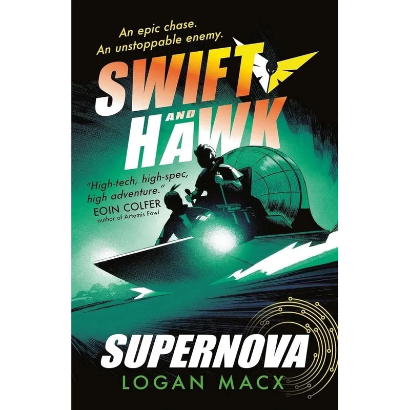 Logan Macx Swift and Hawk Series 4 Books collection set, includes Undercover, Supernova, Cyberspies, and Shiver, by Walker Books Ltd.
