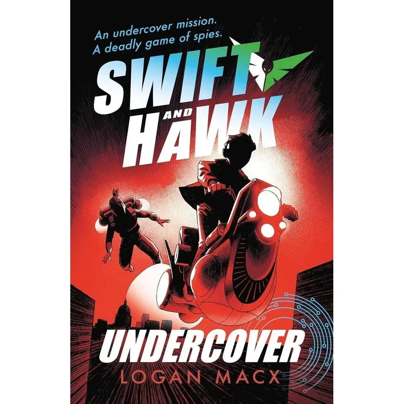 Swift and Hawk Series 4 books collection set by Logan Macx featuring Undercover, Supernova, Cyberspies, and Shiver in a Walker Books Ltd edition