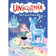Unicornia Series 5 books collection set by Ana Punset featuring colorful covers and illustrations from Learning to Fly to The Frozen Palace.