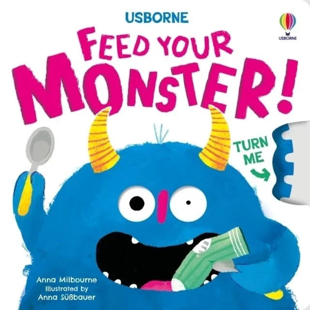 Turn the Wheel Collection 2 Books Set By Anna Milbourne(Feed your Monster & Feed your Dinosaur) - The Book Bundle