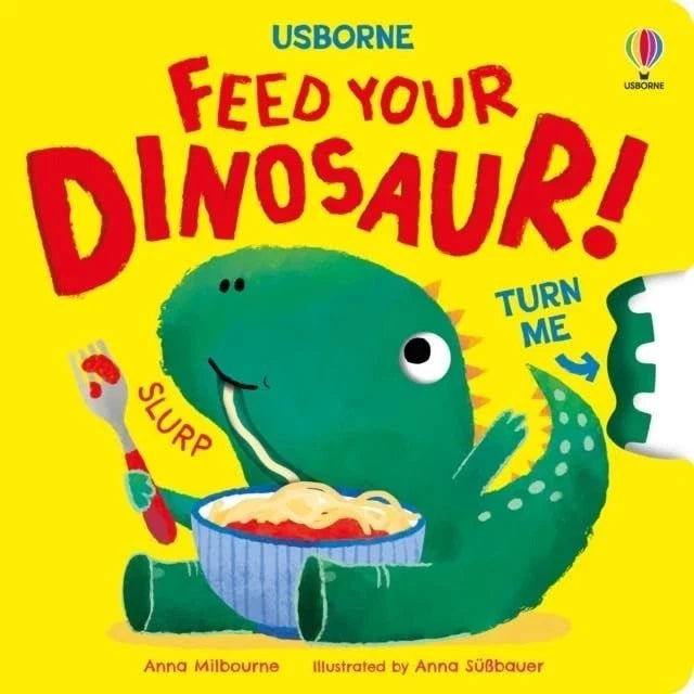 Turn the Wheel Collection 2 Books Set By Anna Milbourne(Feed your Monster & Feed your Dinosaur) - The Book Bundle