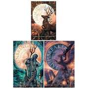 Three-book collection set of The Fallen Gods Trilogy by Hannah Kaner, featuring covers of Godkiller, Sunbringer, and Faithbreaker.