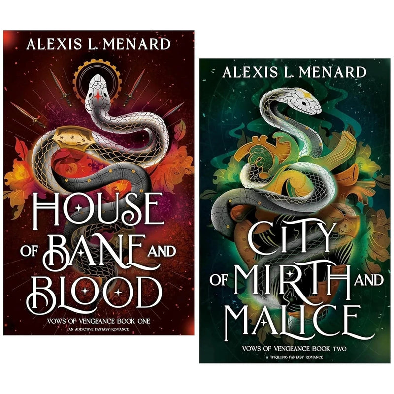 Vows of Vengeance Series By Alexis L. Menard 2 Books Collection Set (House of Bane and Blood & City of Mirth and Malice) - The Book Bundle