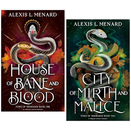 Vows of Vengeance Series By Alexis L. Menard 2 Books Collection Set (House of Bane and Blood & City of Mirth and Malice) - The Book Bundle