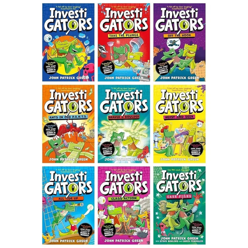 InvestiGators Series By John Patrick Green 9 Books Collection Set - The Book Bundle