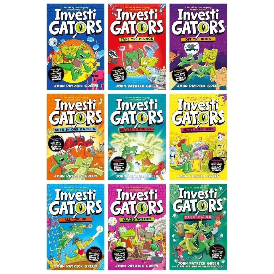 InvestiGators Series By John Patrick Green 9 Books Collection Set — The ...
