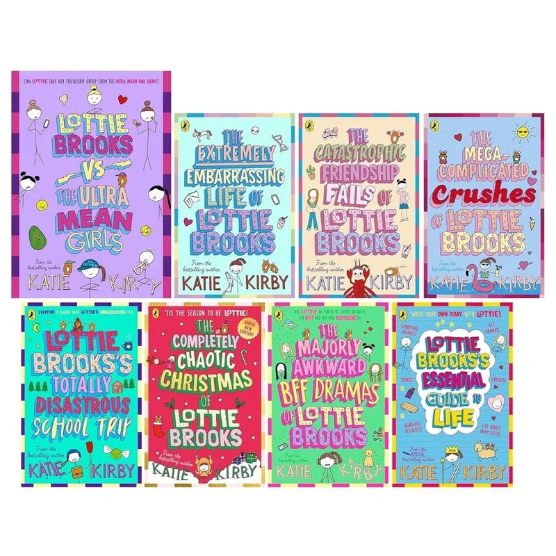 Lottie Brooks Series by Katie Kirby 8 Books Collection Set ( Embarrassing Life ,Catastrophic Friendship Fails) - The Book Bundle