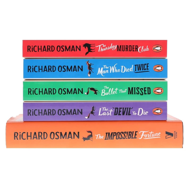 Thursday Murder Club Mysteries 5 Books Collection Set(Thursday Murder Club Mysteries Series ,The Thursday Murder Club, The Man Who Died Twice, The Bullet That Missed ,The Last Devil To Die  & The Impossible Fortune) - The Book Bundle