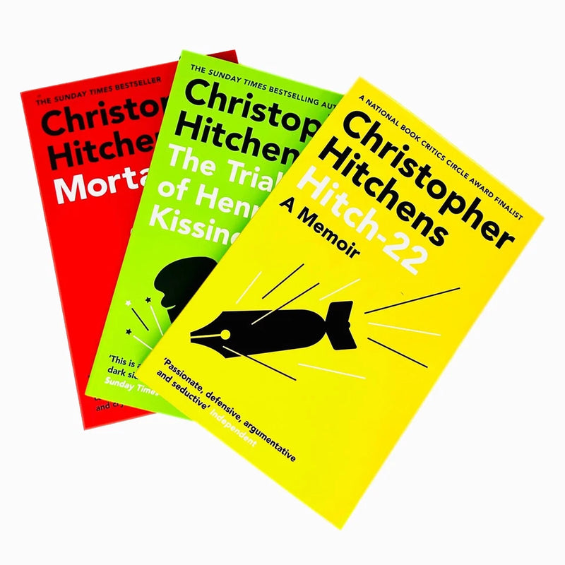Christopher Hitchens Collection 3 Books Set(Hitch 22 ,The Trial of Henry Kissinger Mortality & God Is Not Great) - The Book Bundle