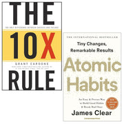 The 10X Rule & Atomic Habits 2 Books Collection Set by Grant Cardone , James Cl - The Book Bundle