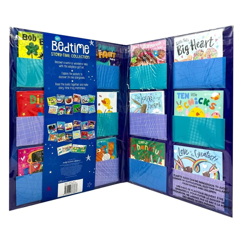 Set of 24 bedtime storybooks from Rosie Greening and Make Believe Ideas, featuring colorful illustrations and engaging stories.