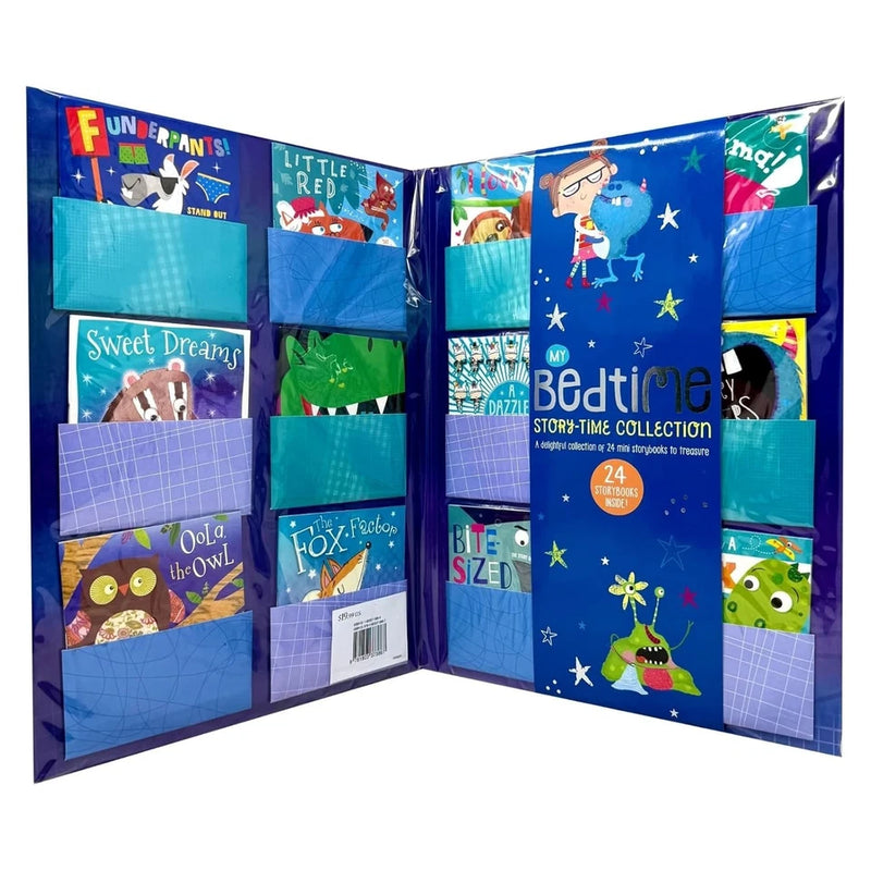 Set of 24 bedtime storybooks from Rosie Greening's Make Believe Ideas collection, featuring colorful, illustrated children’s stories.