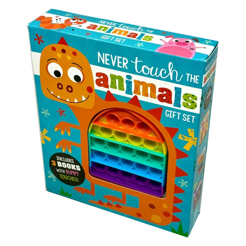 Never Touch The Animals Gift Set 3 books with Bumpy Touches Box set(Never Touch the Stinky Piglets, Never Pop a Dinosaur & Never Touch the Bugs) - The Book Bundle