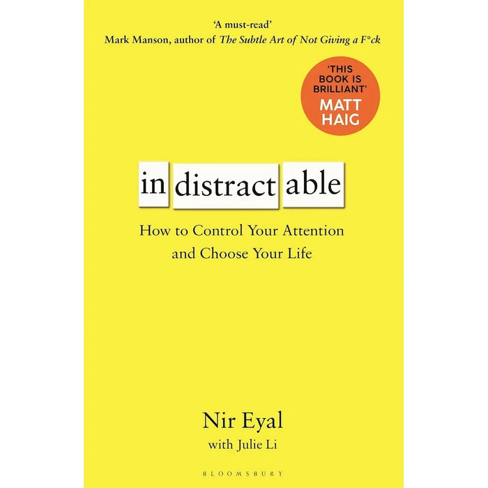 Nir Eyal Collection 2 Books Set (Indistractable, Hooked) - The Book Bundle