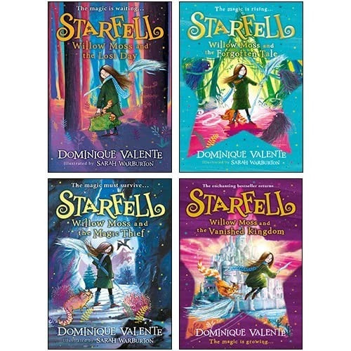 Starfell Series 4 Books Collection Set By Dominique Valente Inc Willow Moss and the Lost Day - The Book Bundle