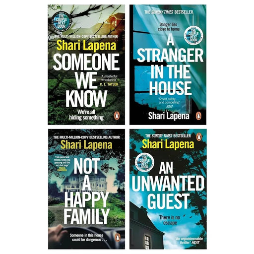 Shari Lapena Collection 4 Books Set(A Stranger in the House, An Unwanted Guest, Someone We Know & Not a Happy Family) - The Book Bundle