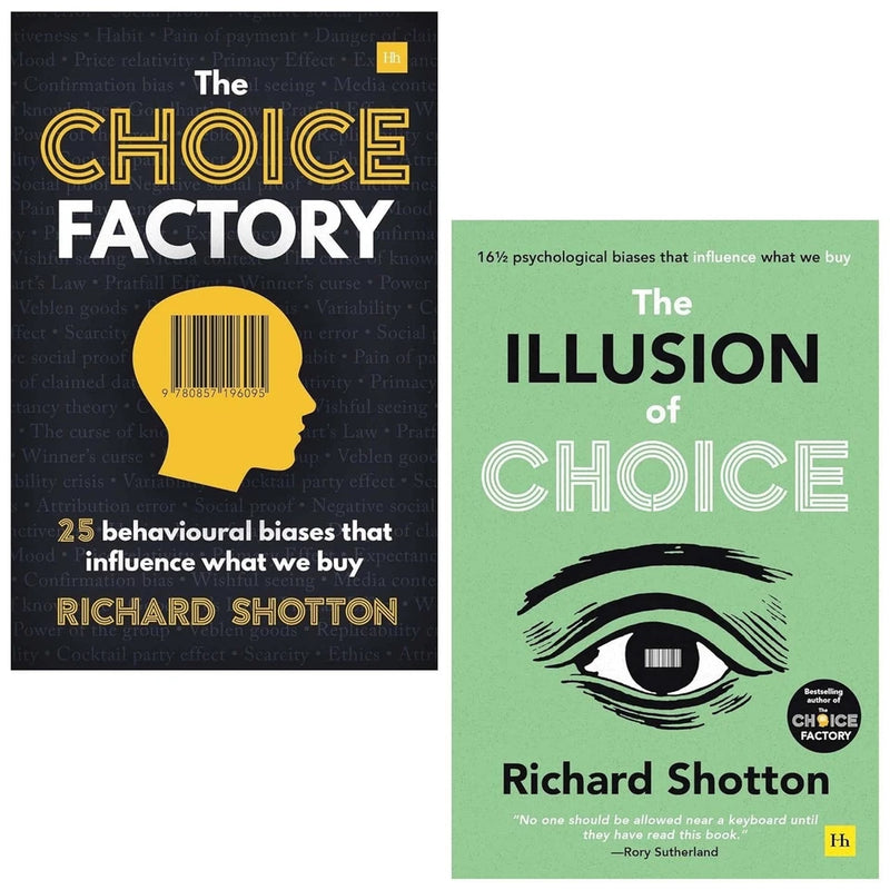 The Choice Factory Collection By Richard Shotton  2 Books Set (Choice Factory & Illusion of Choice) - The Book Bundle