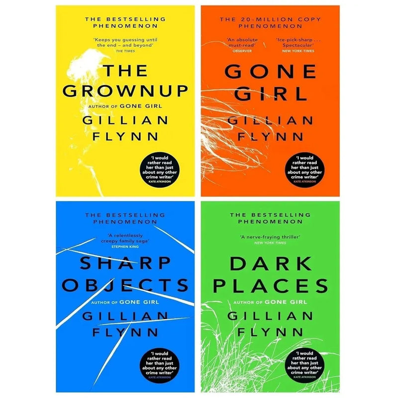 Gillian Flynn 4 Books Collection Set(Gone Girl ,Sharp Objects ,Dark Places  & The Grownup) - The Book Bundle