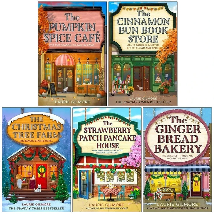 Dream Harbor Series 5 Books Collection Set By Laurie Gilmore (The Pumpkin Spice Café, The Cinnamon Bun Book Store) - The Book Bundle