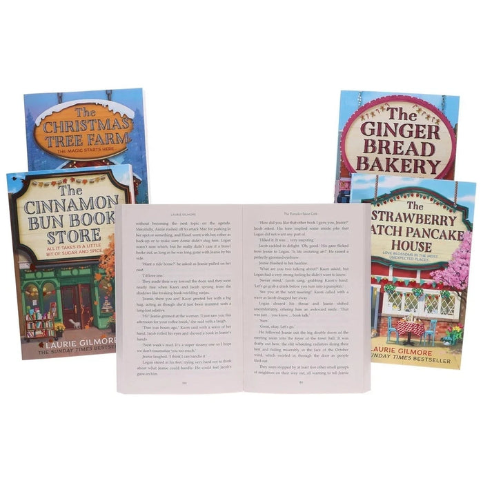 Dream Harbor Series 5 Books Collection Set By Laurie Gilmore (The Pumpkin Spice Café, The Cinnamon Bun Book Store) - The Book Bundle