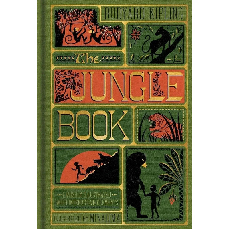 The Jungle Book,Peter Pan, Wonderful Wizard,Adventures of Pinocchio 4 Books Collection Set - The Book Bundle