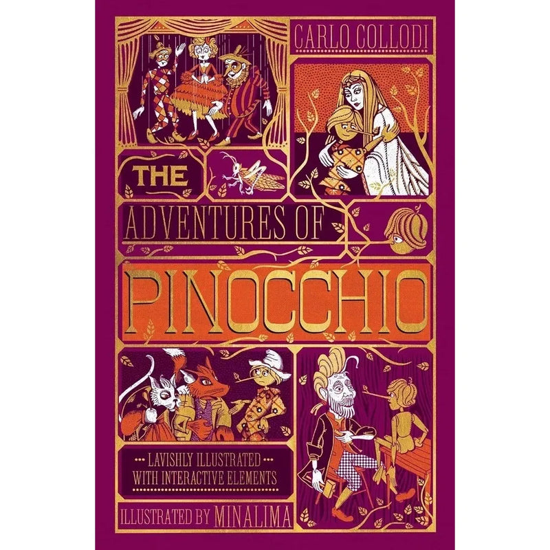 The Jungle Book,Peter Pan, Wonderful Wizard,Adventures of Pinocchio 4 Books Collection Set - The Book Bundle