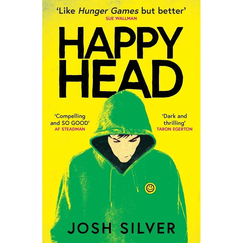 Cover images of the Happy Head Series 3 Books Collection by Josh Silver, including Happy Head, Dead Happy, and Traumaland.