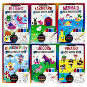 Little Artists Magic Water Posters Book 6 Books Collection Set - The Book Bundle