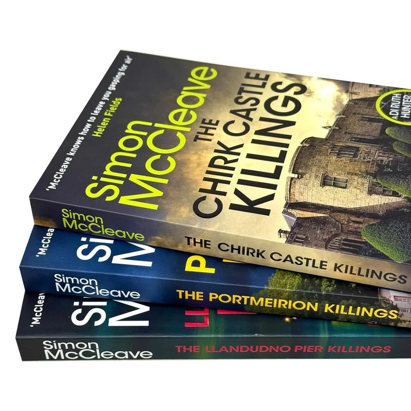 DI Ruth Hunter Series 12-14 Collection 3 Books Set By Simon McCleave(The Chirk Castle Killings, The Portmeirion Killings  & The Llandudno Pier Killings) - The Book Bundle